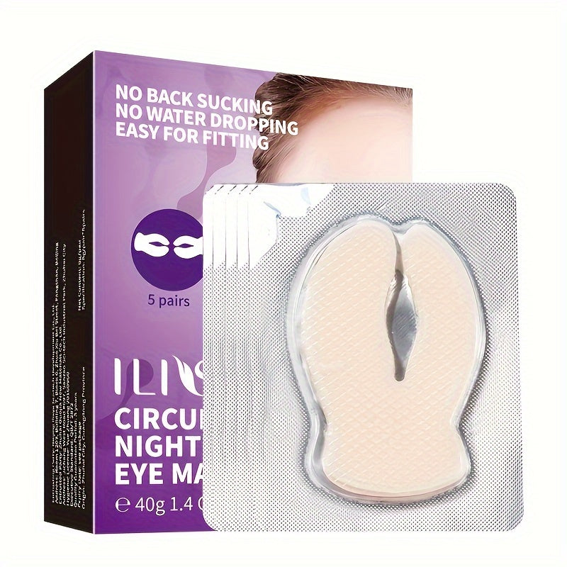 ILISYA C Circulating Eye Mask - 5 pairs, Moisturizing and Firm, Suitable for a Variety of Light Beige Types, Containing Niacinamide and Hyaluronic Acid, Moisturizing Eye Light Beige, Eye Care, Make Light Beige Smooth and Tend