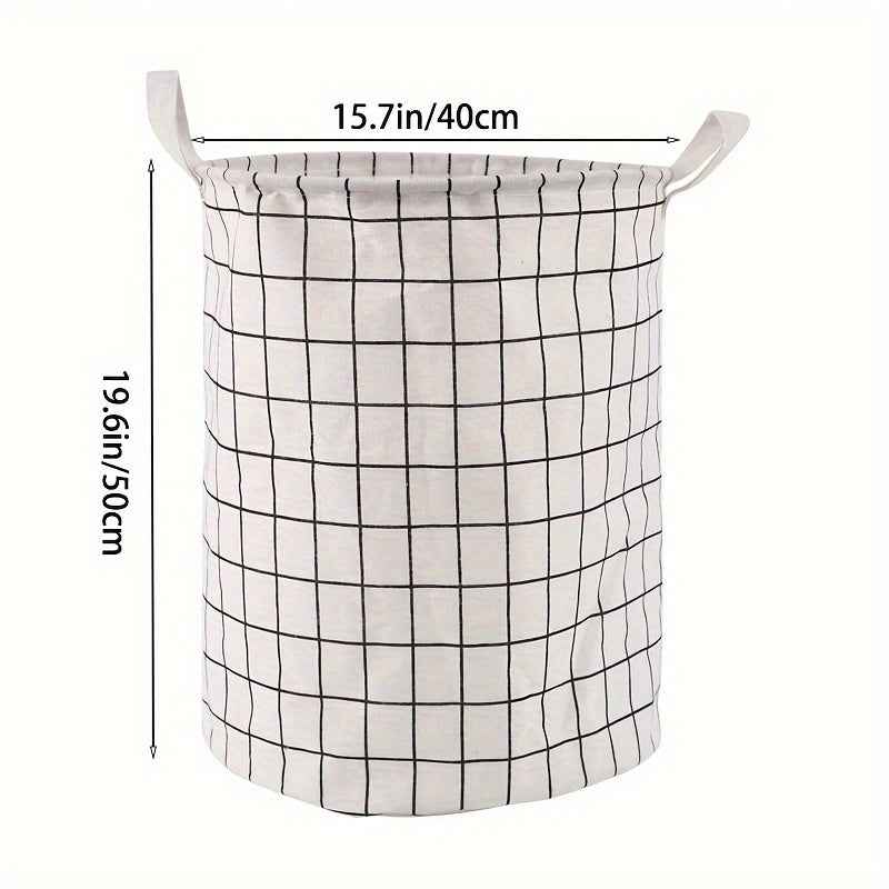 1pc Round Dirty Clothes Basket, Laundry Basket, Portable Dirty Clothes Hamper, laundry hhamper, storage bucket