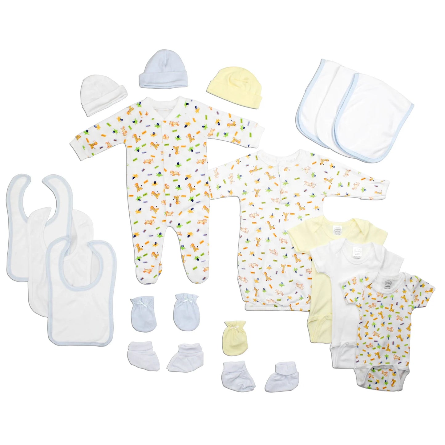 UD2 Newborn Boy's 18-Pc Muslin Baby Shower Gift Set High Quality INS Style Clothing for 6 Months Newborn Baby