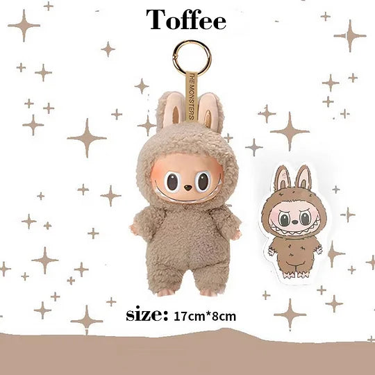 Original Popmart Labubu V1 V2 V3 The Monsters Macaron Have A Seat Big Into Energy Series Blind Box Vinyl Plush Doll Pendant