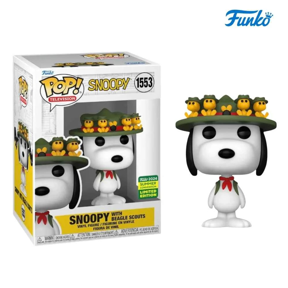 Funko Pop Anime Figure Snoopy with Beagle Scouts Vinyl Figures 3.75 inches Model Toy Collectible Limited Edition Figures Gift