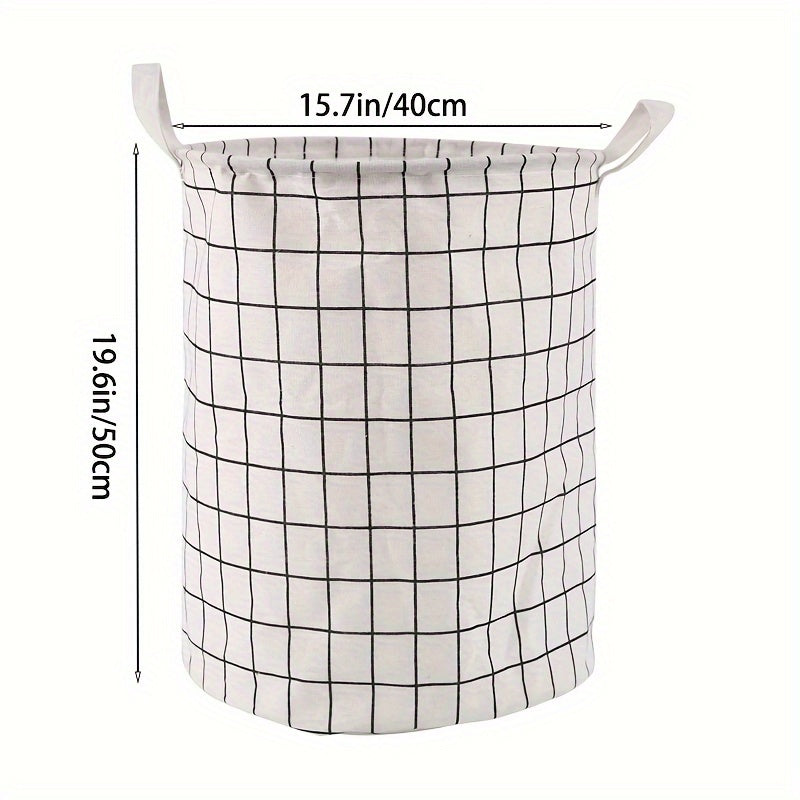 1pc Round Dirty Clothes Basket, Laundry Basket, Portable Dirty Clothes Hamper, laundry hhamper, storage bucket
