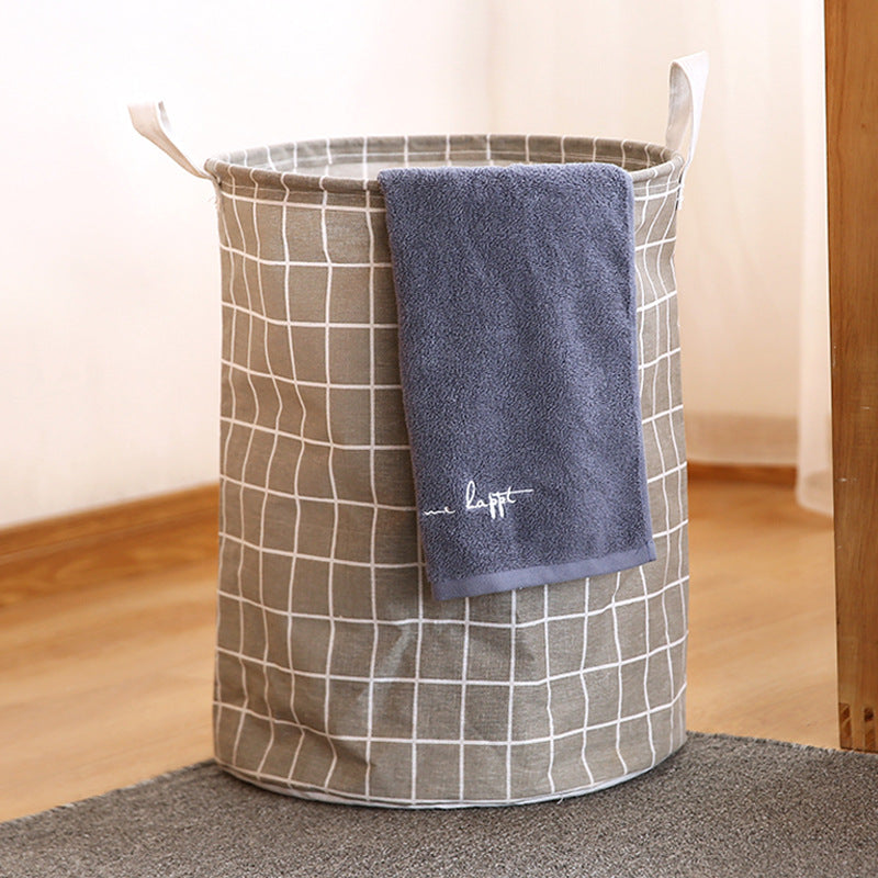1pc Round Dirty Clothes Basket, Laundry Basket, Portable Dirty Clothes Hamper, laundry hhamper, storage bucket