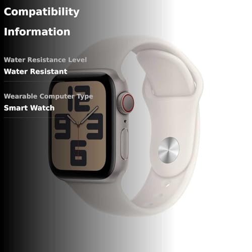 Apple Watch SE (2nd Gen) [GPS 40mm] Smartwatch with Midnight Aluminum Case with Midnight Sport Band S/M. Fitness and Sleep Trackers, Crash Detection, Heart Rate Monitor, Retina Display