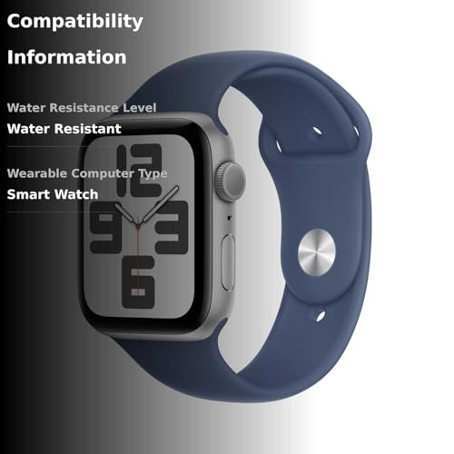 Apple Watch SE (2nd Gen) [GPS 40mm] Smartwatch with Midnight Aluminum Case with Midnight Sport Band S/M. Fitness and Sleep Trackers, Crash Detection, Heart Rate Monitor, Retina Display