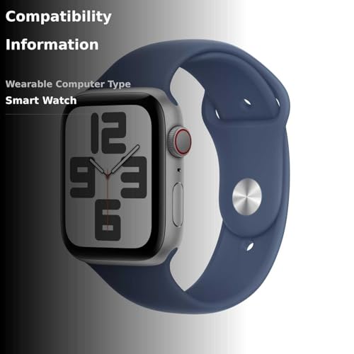 Apple Watch SE (2nd Gen) [GPS 40mm] Smartwatch with Midnight Aluminum Case with Midnight Sport Band S/M. Fitness and Sleep Trackers, Crash Detection, Heart Rate Monitor, Retina Display