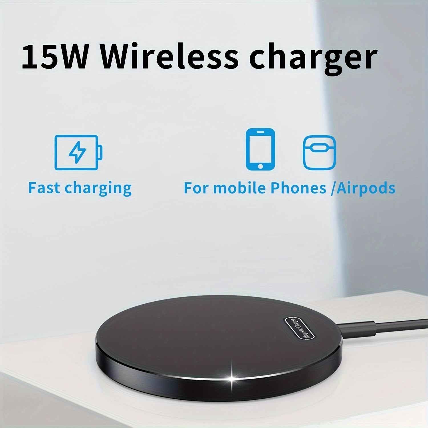 Wireless Charger Charging Station Compact Magnetic Fast Charging Compatible With Apple Mobile Phone 15 14 13 12 Pro Max Series For
 Samsung Galaxy Mobile Phone Series For Airpods3/2 Se