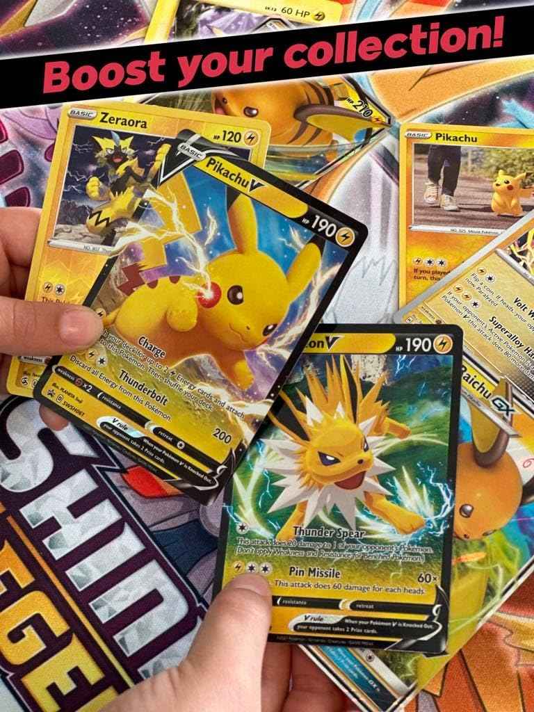 Pokémon Compatible 100 Card Lot with 3 Legendary Ultra Rare Cards Bundle- with Dan123yal Deck Box Included