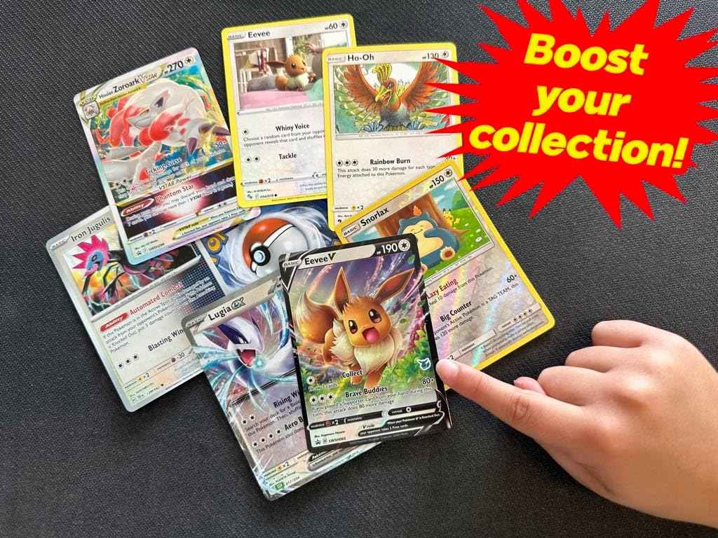 Pokémon Compatible 100 Card Lot with 3 Legendary Ultra Rare Cards Bundle- with Dan123yal Deck Box Included