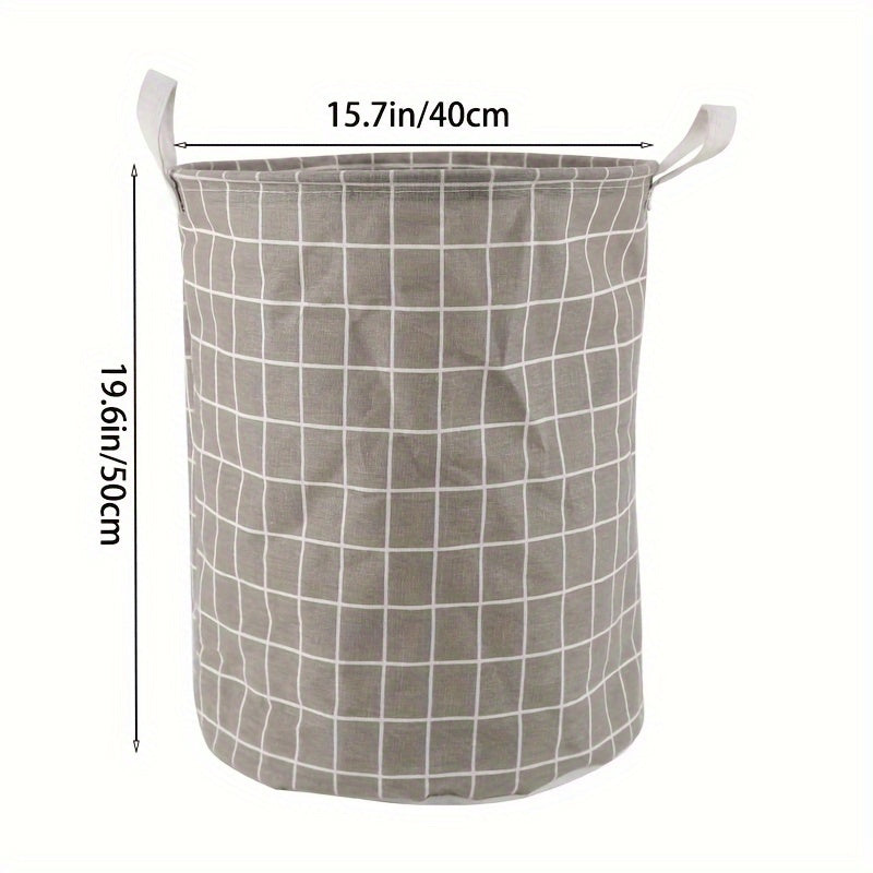 1pc Round Dirty Clothes Basket, Laundry Basket, Portable Dirty Clothes Hamper, laundry hhamper, storage bucket