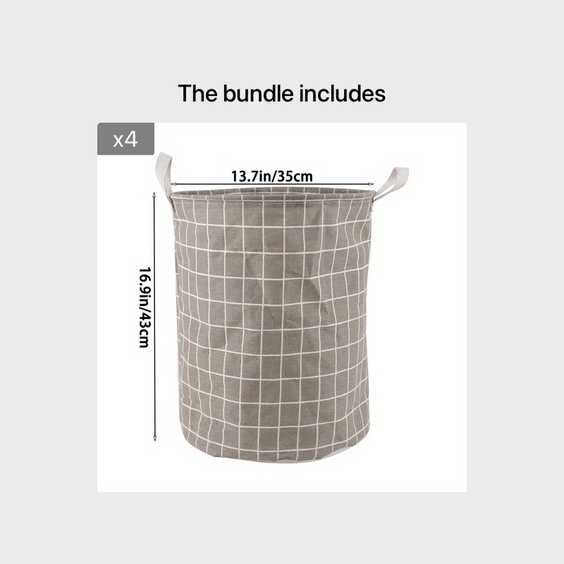 1pc Round Dirty Clothes Basket, Laundry Basket, Portable Dirty Clothes Hamper, laundry hhamper, storage bucket