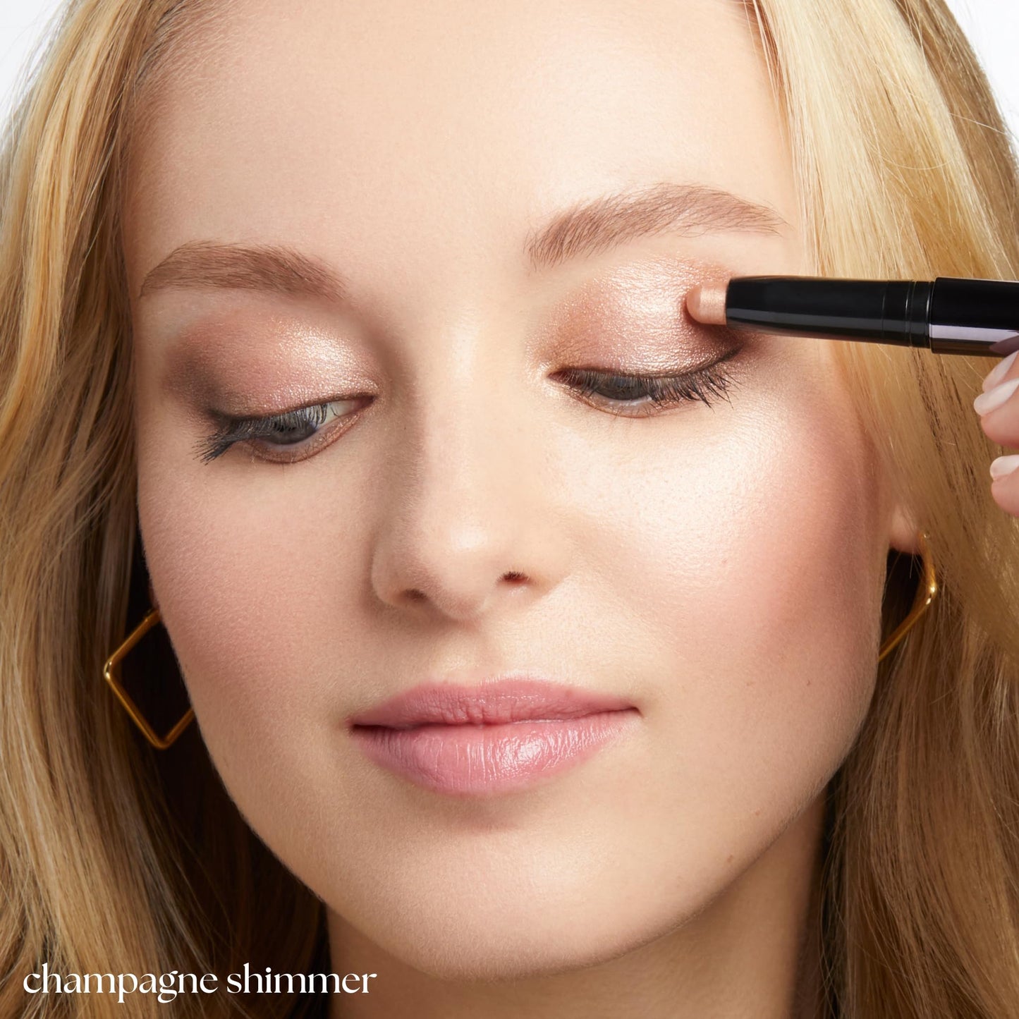 Julep Eyeshadow 101 Cream-to-Powder Waterproof Shadow Stick – Sand Shimmer – Long-Lasting, Crease-Proof, Champagne Toned Shimmer Cream Eyeshadow with Built-in Smudger