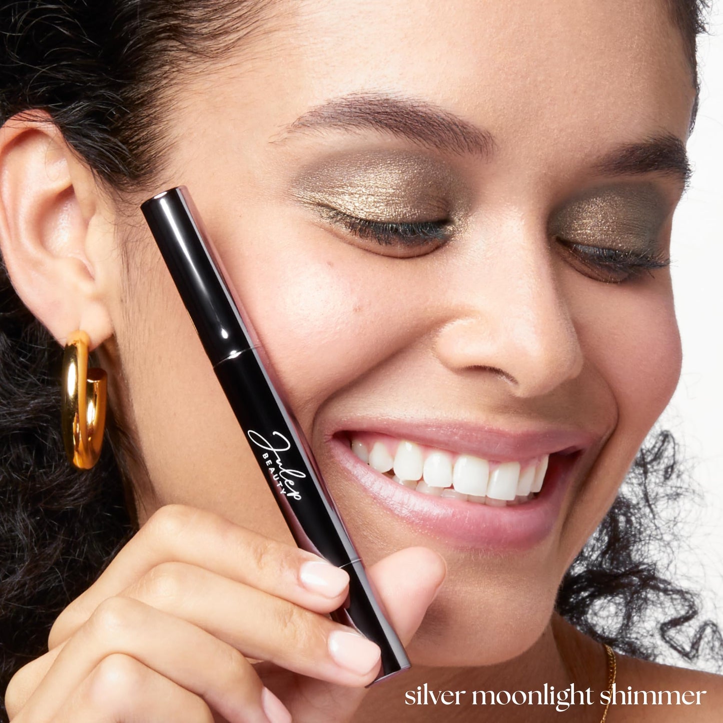 Julep Eyeshadow 101 Cream-to-Powder Waterproof Shadow Stick – Sand Shimmer – Long-Lasting, Crease-Proof, Champagne Toned Shimmer Cream Eyeshadow with Built-in Smudger