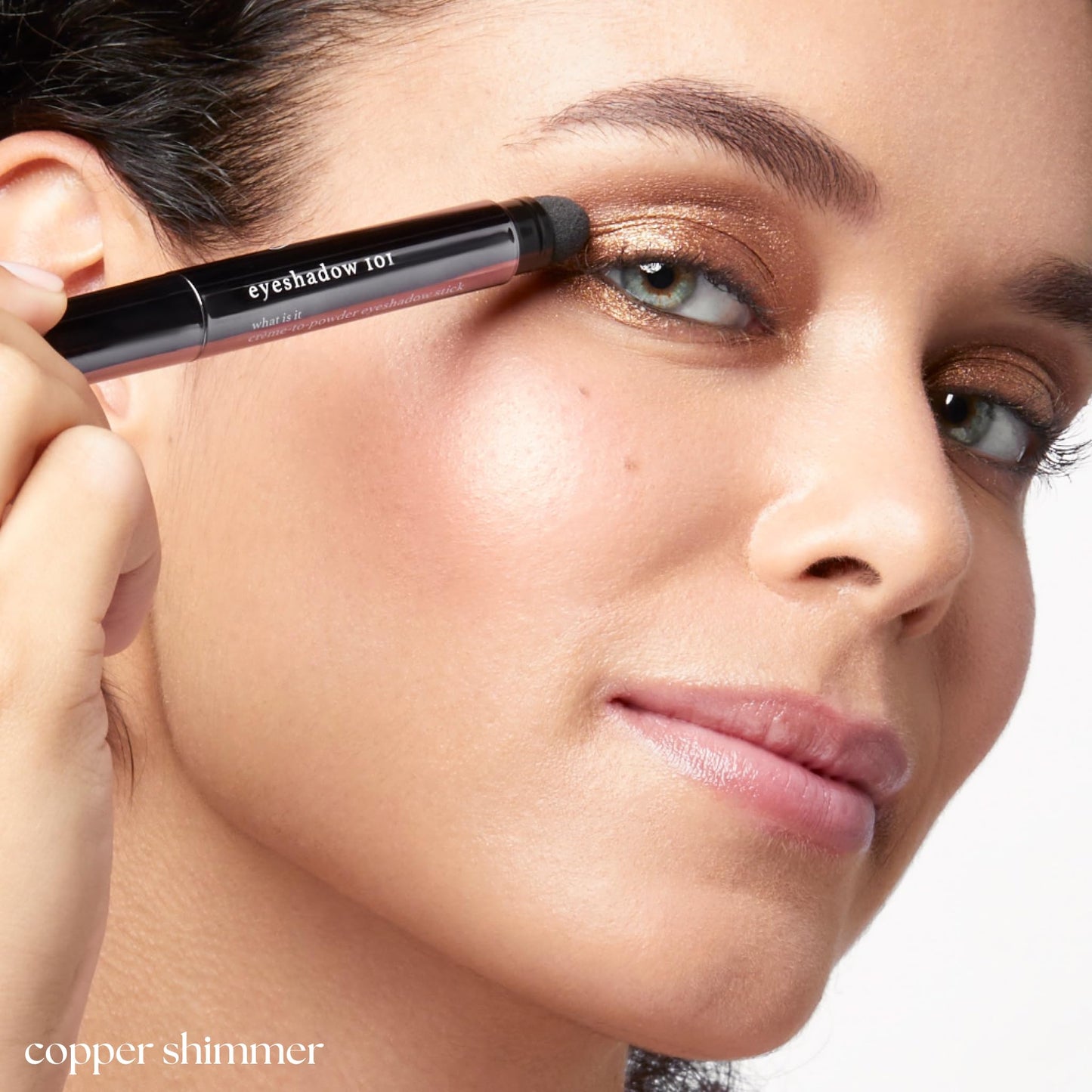 Julep Eyeshadow 101 Cream-to-Powder Waterproof Shadow Stick – Sand Shimmer – Long-Lasting, Crease-Proof, Champagne Toned Shimmer Cream Eyeshadow with Built-in Smudger