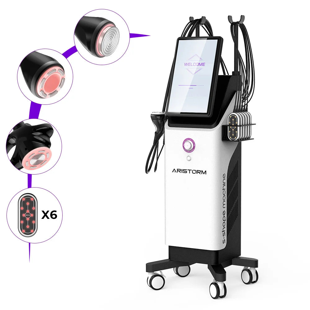 US STOCK Aristorm Professional Standing S Shape Machine 3D 30K 50K 80K All in One Beauty Instrument