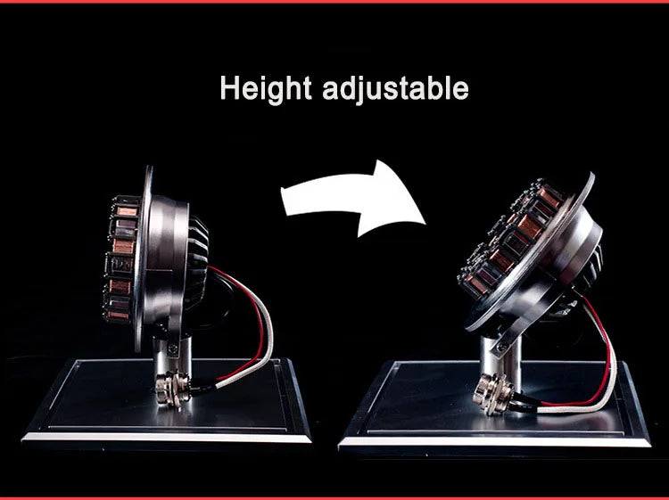 Avenger Iron Man Mk1 Arc Reactor Tony Stark Heart Of Mark Figure Led Light Model Superhero 1:1 Cosplay Toys Chest Lamp Kids Gift