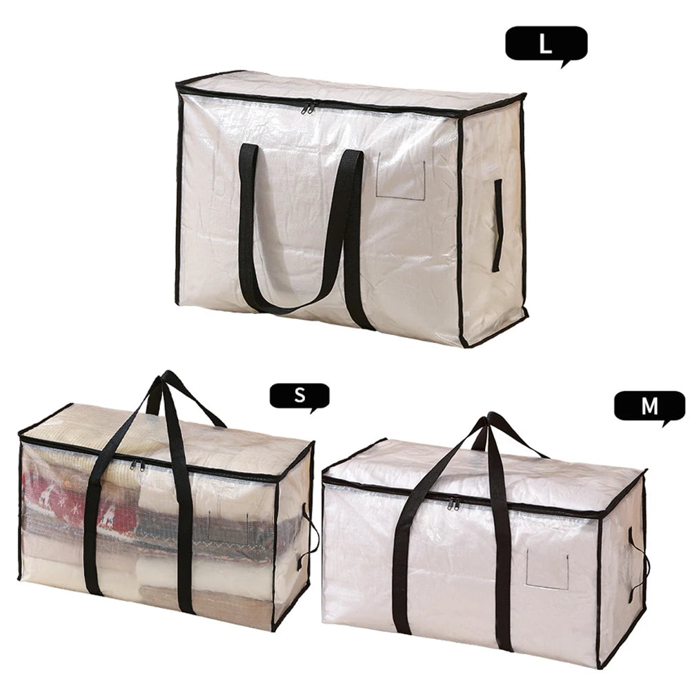 American Warehouse Extra Large PP Quilt Bags Foldable and Portable for Space-Saving Storage of Bedding and Quilts