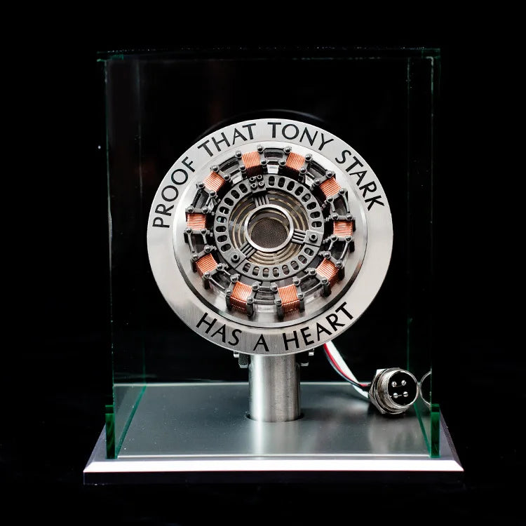 Avenger Iron Man Mk1 Arc Reactor Tony Stark Heart Of Mark Figure Led Light Model Superhero 1:1 Cosplay Toys Chest Lamp Kids Gift