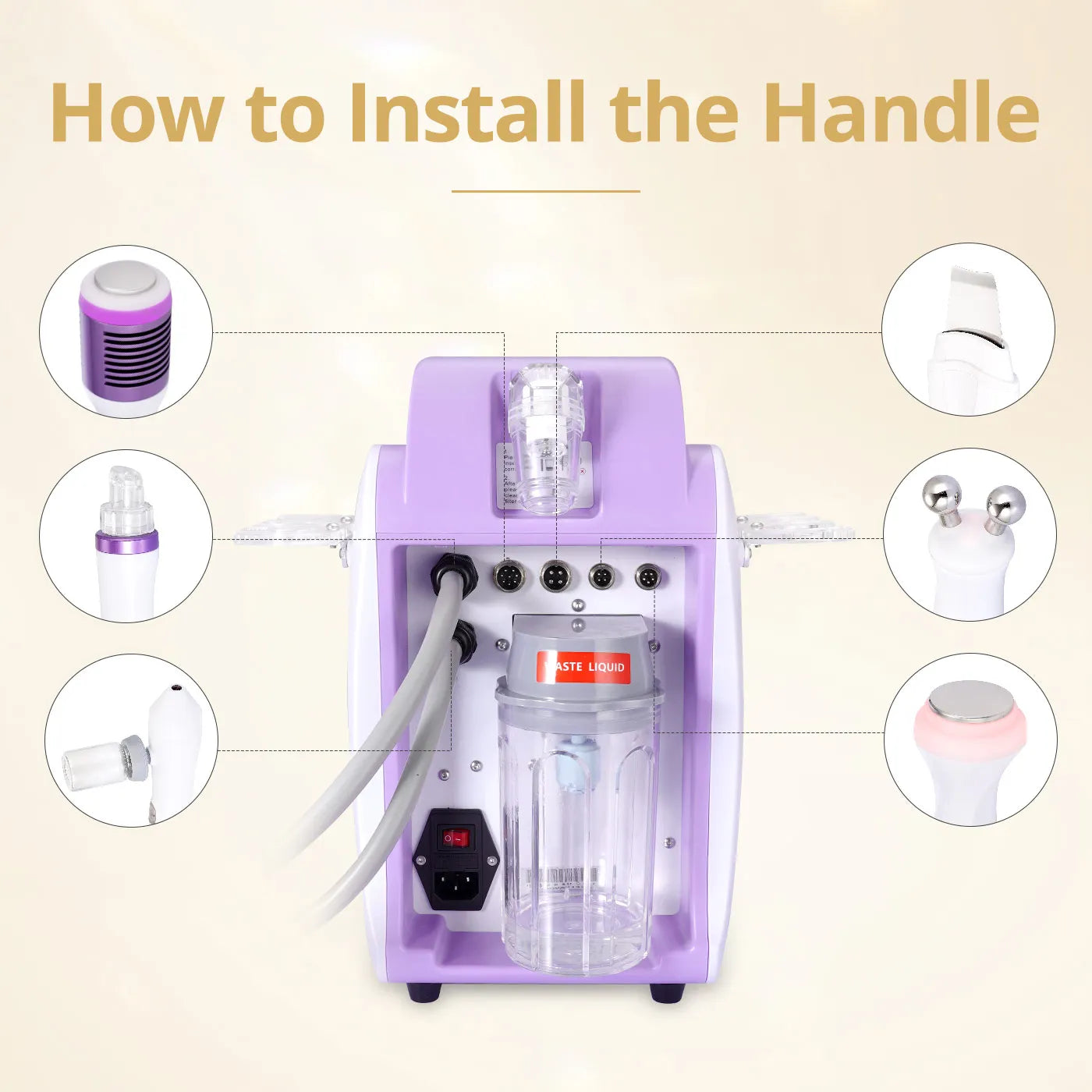 Beauty Facial Machine Blackhead Removal Skin Scrubber Facial Clean Machine