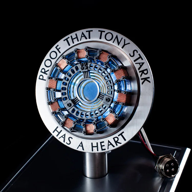 Avenger Iron Man Mk1 Arc Reactor Tony Stark Heart Of Mark Figure Led Light Model Superhero 1:1 Cosplay Toys Chest Lamp Kids Gift