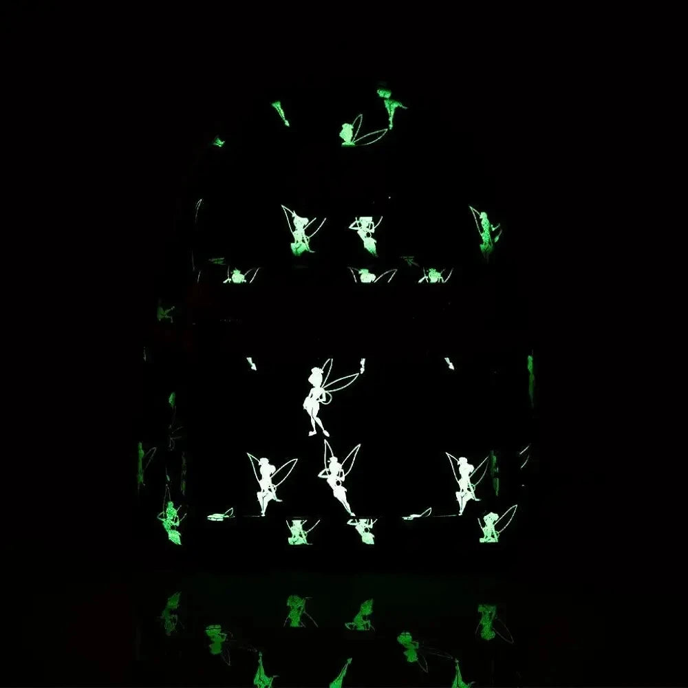 New Loungefly Disney Tinker Bell Fairy Princess Backpack Cartoon Print Trendy Fashion Women'S Holiday Gift