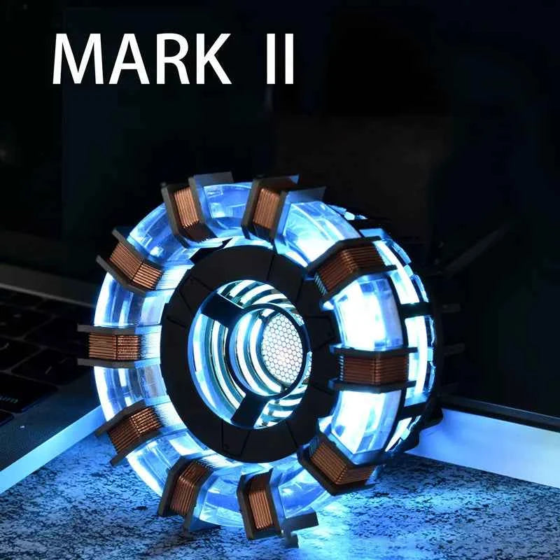 Avenger Iron Man Mk1 Arc Reactor Tony Stark Heart Of Mark Figure Led Light Model Superhero 1:1 Cosplay Toys Chest Lamp Kids Gift