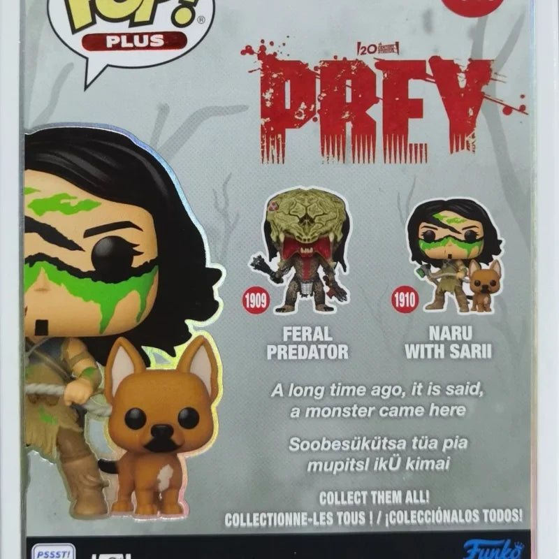 Genuine Funko Pop Prey Feral Predator Action Anime Figurines Doll Naru Noctilucent Statue Doll Decor Global Limited Collect Toy