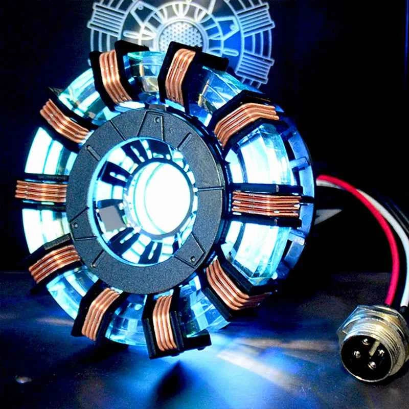 Avenger Iron Man Mk1 Arc Reactor Tony Stark Heart Of Mark Figure Led Light Model Superhero 1:1 Cosplay Toys Chest Lamp Kids Gift