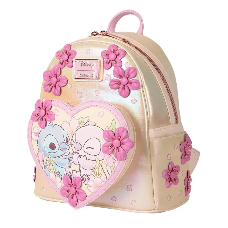 New Loungefly Disney Beauty and The Beast Belle Stained Glass Portrait Mini Backpack Wallet