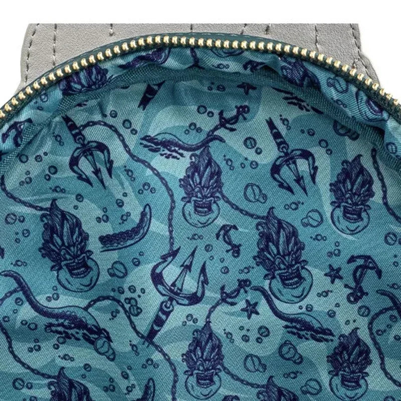 New Loungefly Disney Little Mermaid Snow Globe Sequin Mini Backpack