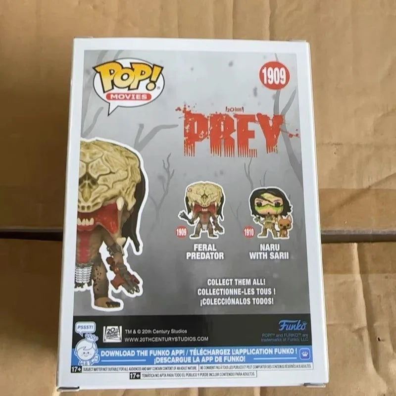 Genuine Funko Pop Prey Feral Predator Action Anime Figurines Doll Naru Noctilucent Statue Doll Decor Global Limited Collect Toy