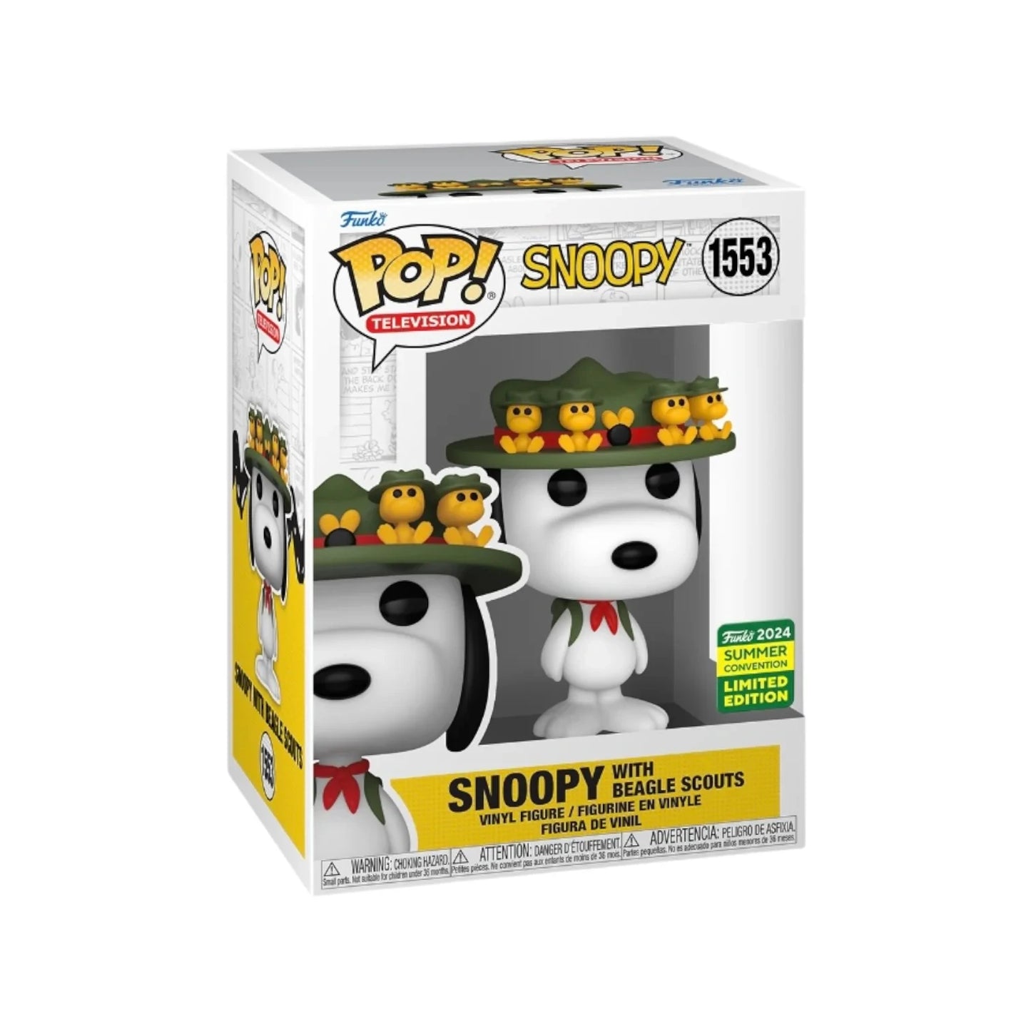 Funko Pop Anime Figure Snoopy with Beagle Scouts Vinyl Figures 3.75 inches Model Toy Collectible Limited Edition Figures Gift