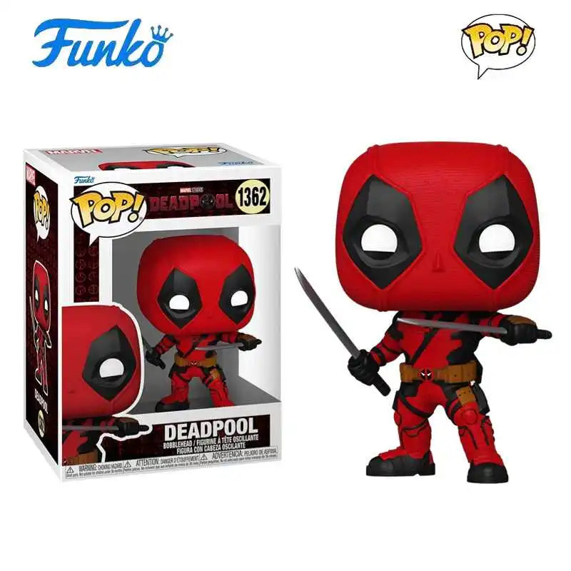 Funko POP Original Deadpool Anime Figure Wolverine Action Figure Toys for Boys Girls Kids Gift Collectible Model Ornaments