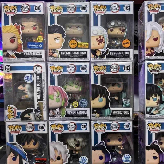 Funko POP Original Demon Slayer: Kimetsu No Yaiba Figures - Rengoku Kyojuro Tanjiro Kamado Nezuko Kamado Collectible Figurines