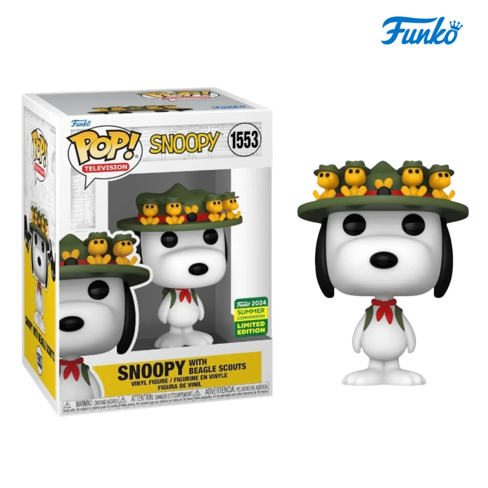 Funko Pop Anime Figure Snoopy with Beagle Scouts Vinyl Figures 3.75 inches Model Toy Collectible Limited Edition Figures Gift