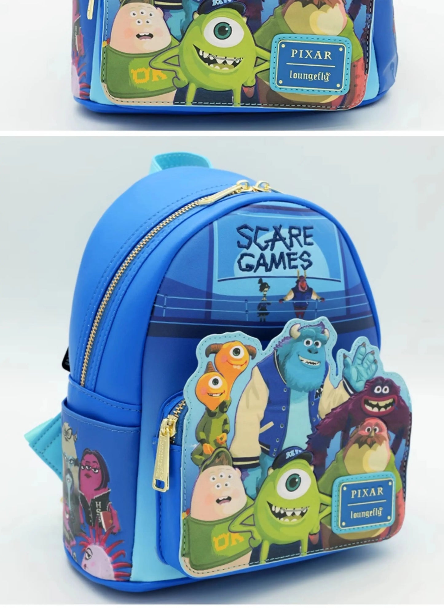New Loungefly Monster Academy Jack Travel Backpack Cute Cartoon Character Women'S Bag Student And Children'S Gift