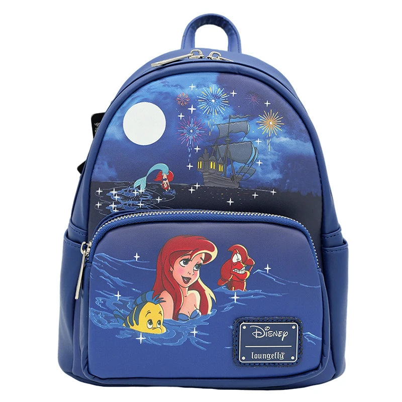 New Loungefly Disney The Aristocats Sleeping Marie Toulouse Berlioz Mini Backpack Student Bag Girl Gifts Cute Children Backpack