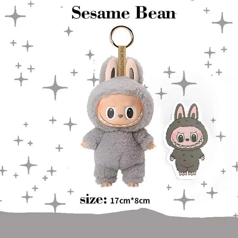 Original Popmart Labubu V1 V2 V3 The Monsters Macaron Have A Seat Big Into Energy Series Blind Box Vinyl Plush Doll Pendant