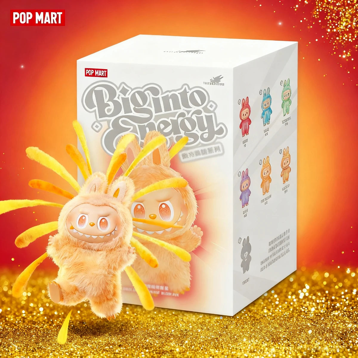 1Set/6PCS Labubu plush doll - 100% genuine, Macaron color, It's the perfect gift for children, family and friends.