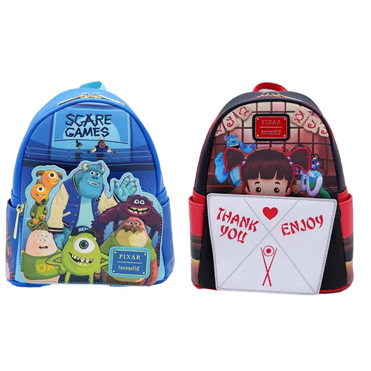 New Loungefly Monster Academy Jack Travel Backpack Cute Cartoon Character Women'S Bag Student And Children'S Gift