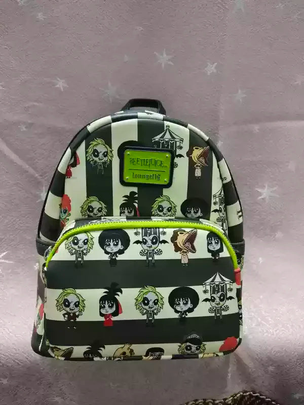 Hot Loungefly Backpack Printed Backpack For Boys And Girls Travel Photography Backpack Fashion Anime Cartoon Mini Backpack