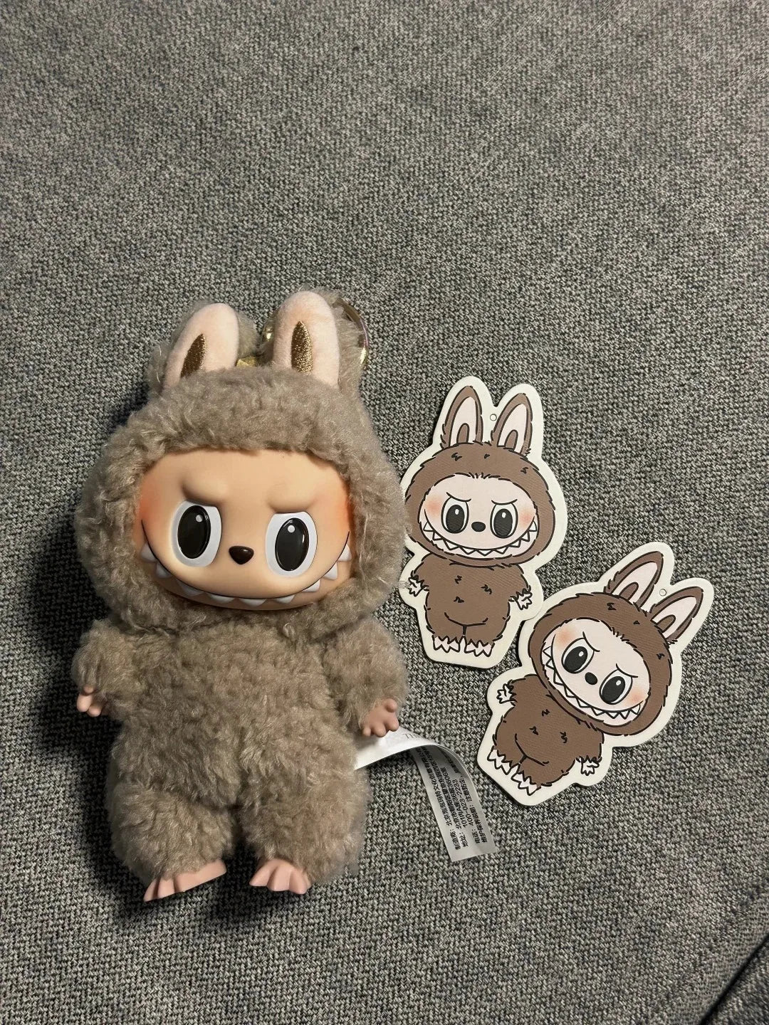 Original Popmart Labubu V1 V2 V3 The Monsters Macaron Have A Seat Big Into Energy Series Blind Box Vinyl Plush Doll Pendant