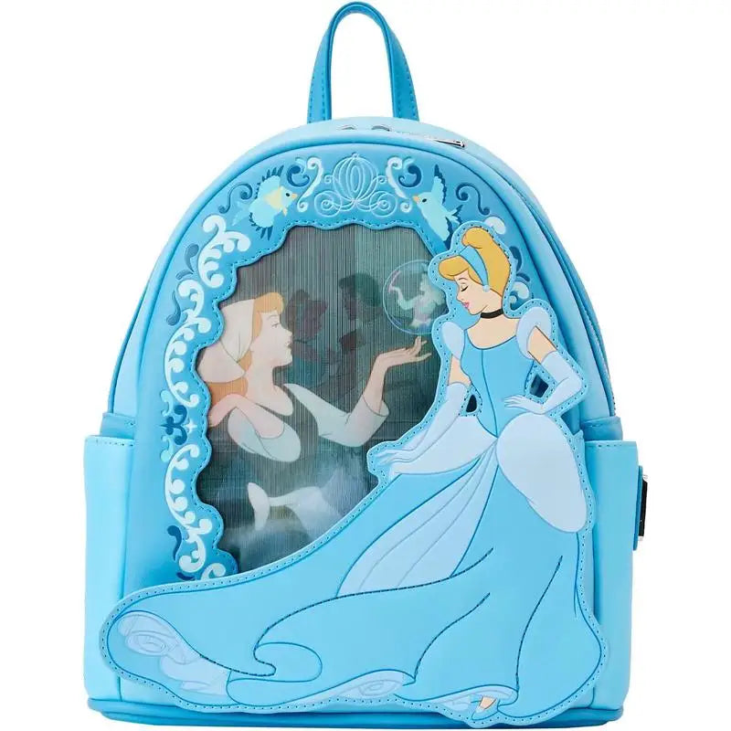 Disney Loungefly Cinderella Princess Backpack - Lens Effect Daypack, Girl'S Fashionable School Bag Collectible Gift