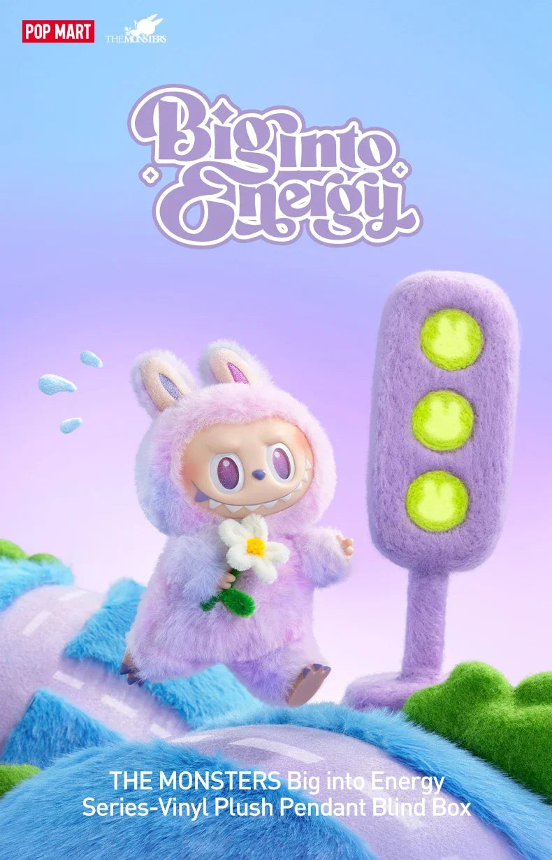 POP MART Labubu THE MONSTERS Big Into Energy Series Blind Box Vinyl Plush Doll Pendant Action Figure Collection Christmas Gift