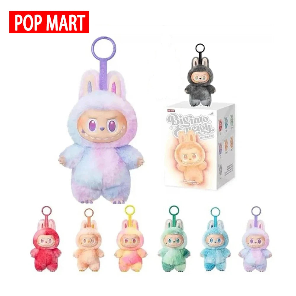 1Set/6PCS Labubu plush doll - 100% genuine, Macaron color, It's the perfect gift for children, family and friends.