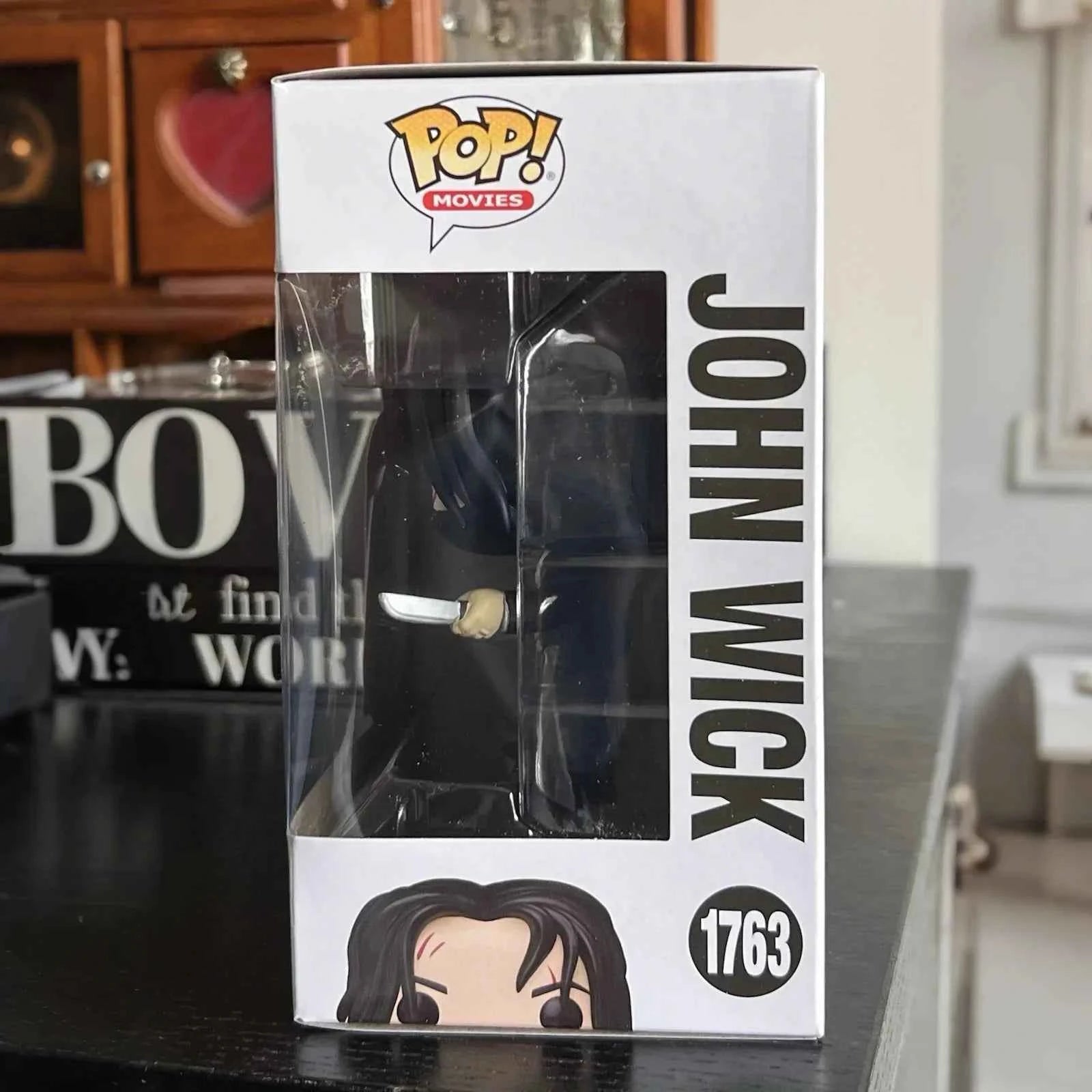 Funko Pop Figure John Wick With Dual Knives #1763 Vinyl figure 3.85 inches Toy Collectible Limited Edition Children's Toy Gift