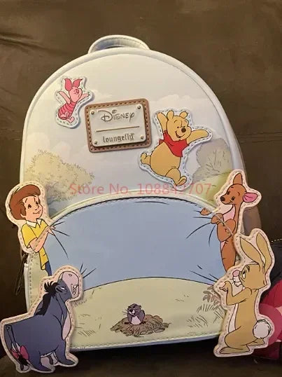 Stock Loungefly Disney Winnie The Poof 95th Anniversay Celebration Toss Womens Double Strap Shoulder Bag Purse Cute Backpack