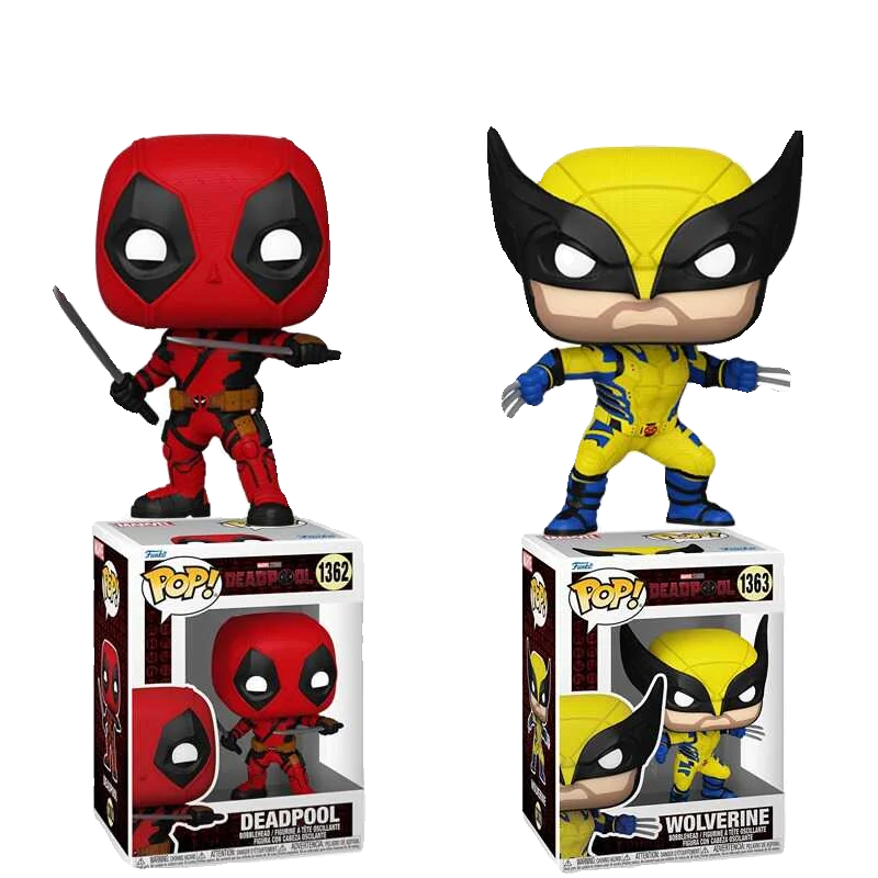 Funko POP Original Deadpool Anime Figure Wolverine Action Figure Toys for Boys Girls Kids Gift Collectible Model Ornaments