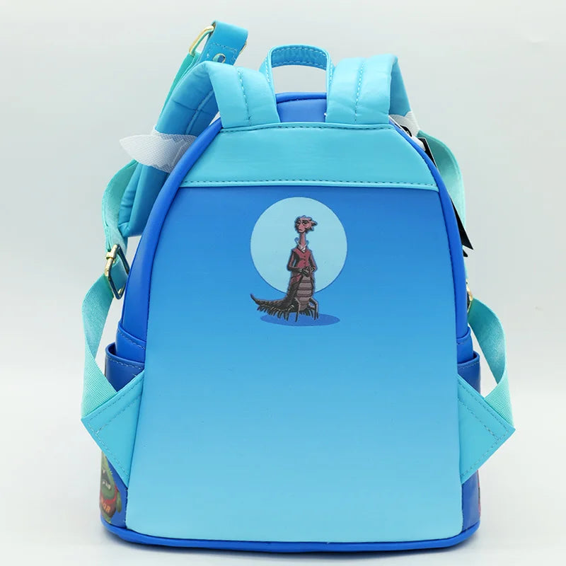 New Loungefly Monster Academy Jack Travel Backpack Cute Cartoon Character Women'S Bag Student And Children'S Gift
