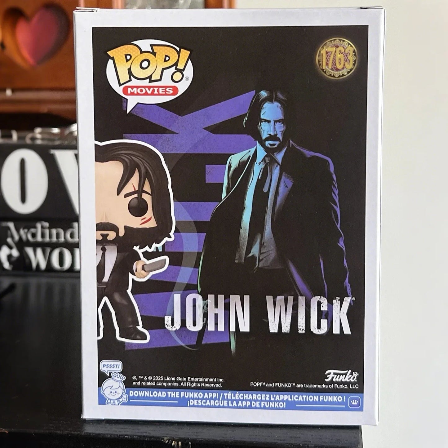 Funko Pop Figure John Wick With Dual Knives #1763 Vinyl figure 3.85 inches Toy Collectible Limited Edition Children's Toy Gift